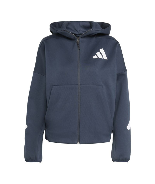 Sudadera adidas Z.N.E. Fz Mujer Azul Marino