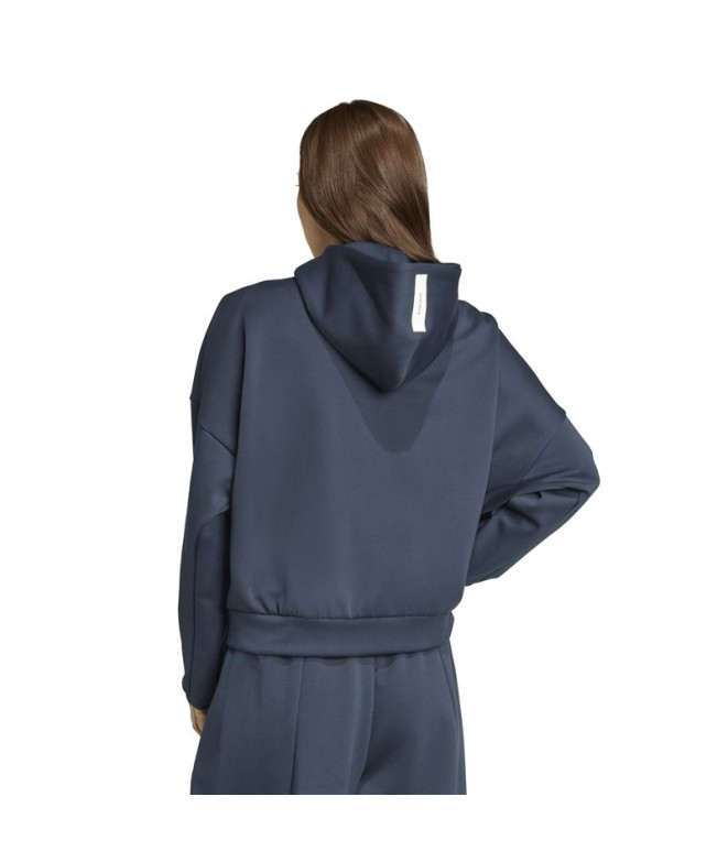 Moletom adidas Z.N.E. Fz Mulher Azul Marinho