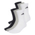 Chaussettes adidas C Newlogocrw 6P Enfant Blanc / Brgrin / Noir