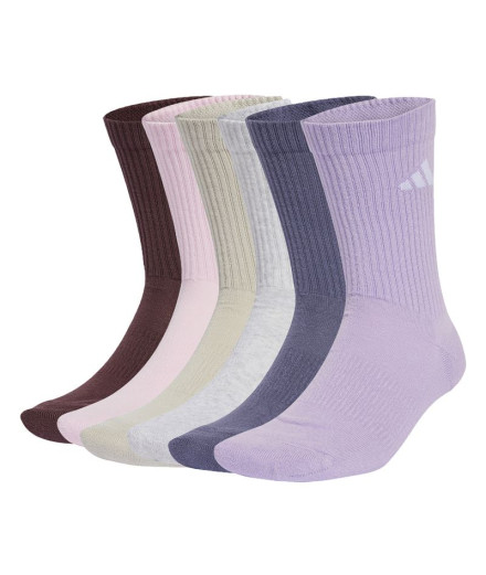 Meias adidas C Newlogocrw 6P Infantil Rubaur / Vioado /...