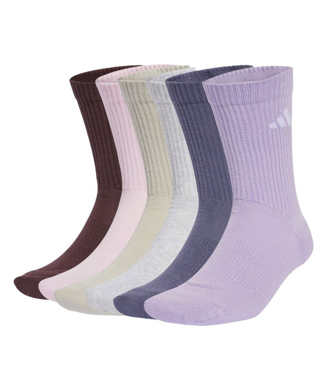 Calcetines adidas C Newlogocrw 6P Infantil Rubaur / Vioado / Cirpol / Brgrcl