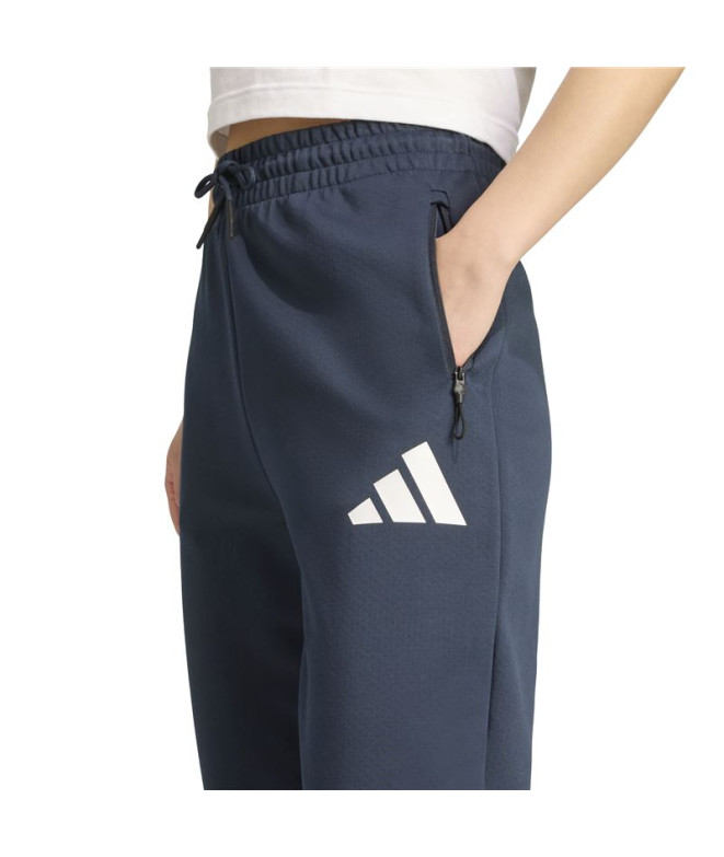 Pantalon adidas Z.N.E. Femme Bleu Marine
