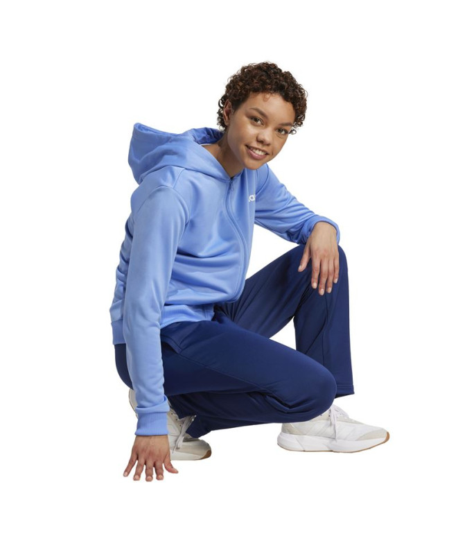 Fato de treino adidas Linear Ts Mulher Azul Fusão