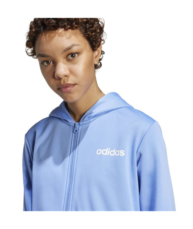 Fato de treino adidas Linear Ts Mulher Azul Fusão