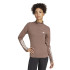 Sudadera de Fitness adidas Hyglm 1/4Zip Mujer Marrón