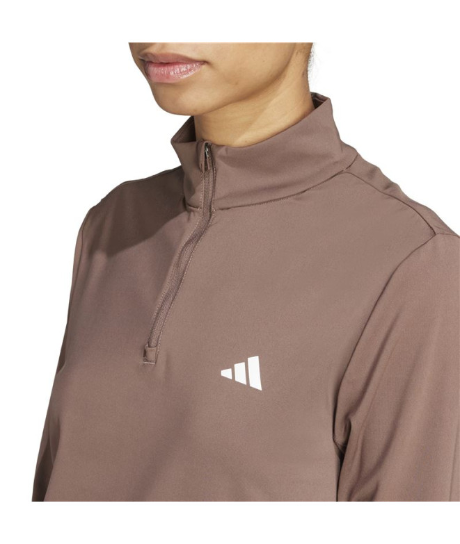 Moletom de Fitness adidas Hyglm 1/4Zip Mulher...