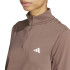 Sudadera de Fitness adidas Hyglm 1/4Zip Mujer Marrón
