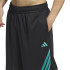 Pantalón de Baloncesto adidas 3-Stripes Short Hombre Negro / Azcepu