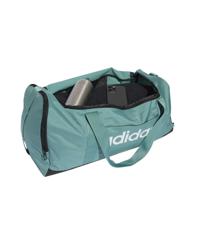 Bolsa adidas Linear Duffel Azcepo / Preto / Branco
