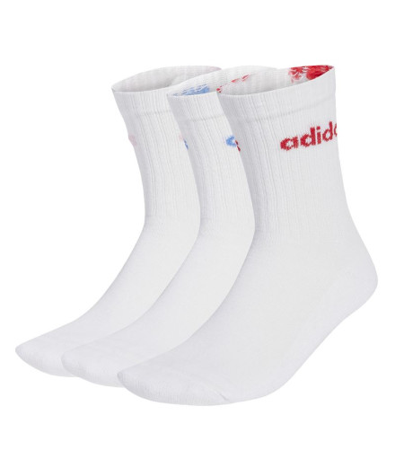 Meias adidas C Linear Crew 3P Branco