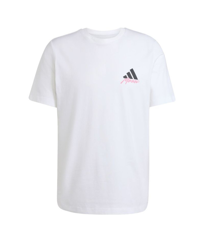 Camiseta de Futebol adidas Messi Icon Homem Branco