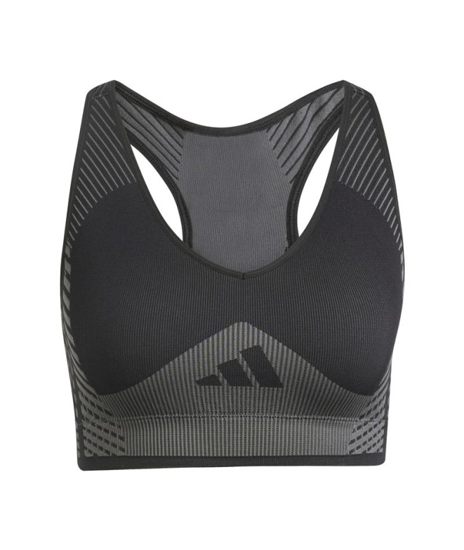 Brassiere de sport de Fitness adidas Arknt Ls Bra Femme Noir