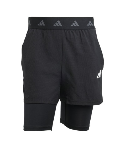 Calça de Fitness adidas Gym+ 2In1 Short Homem Preto