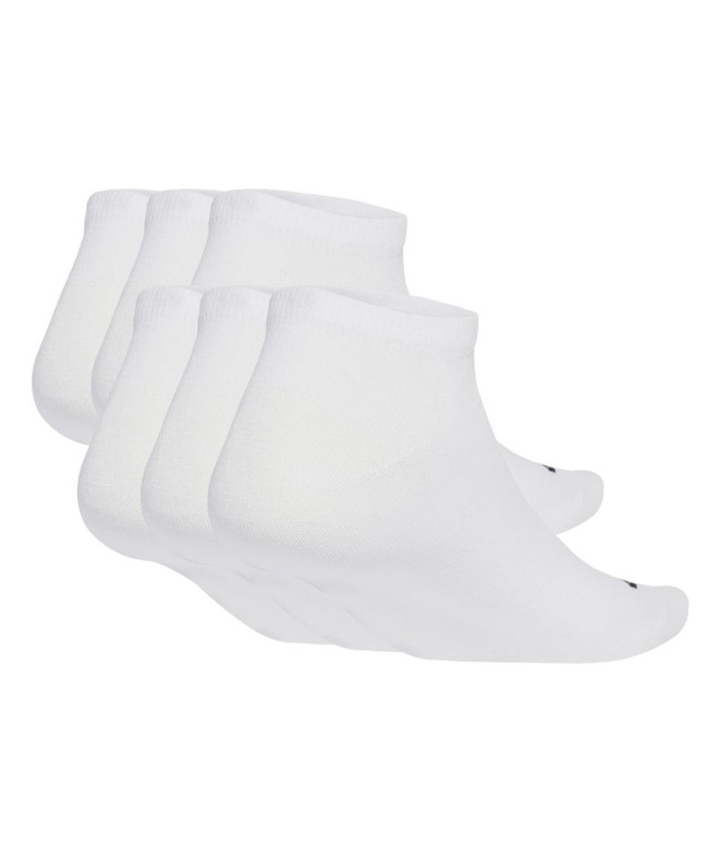 Meias adidas C Lin Crew 6P Infantil Branco / Preto