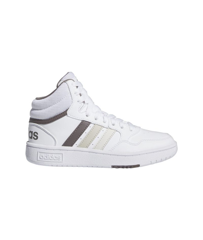 Chaussures adidas Hoops Mid 3.0 Enfant Blanc