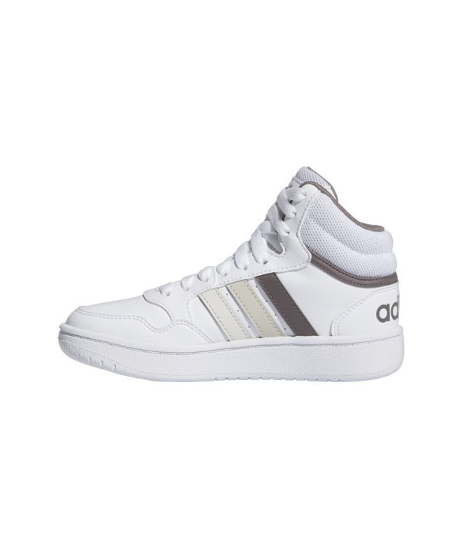 Sapatilhas adidas Hoops Mid 3.0 Infantil Branco