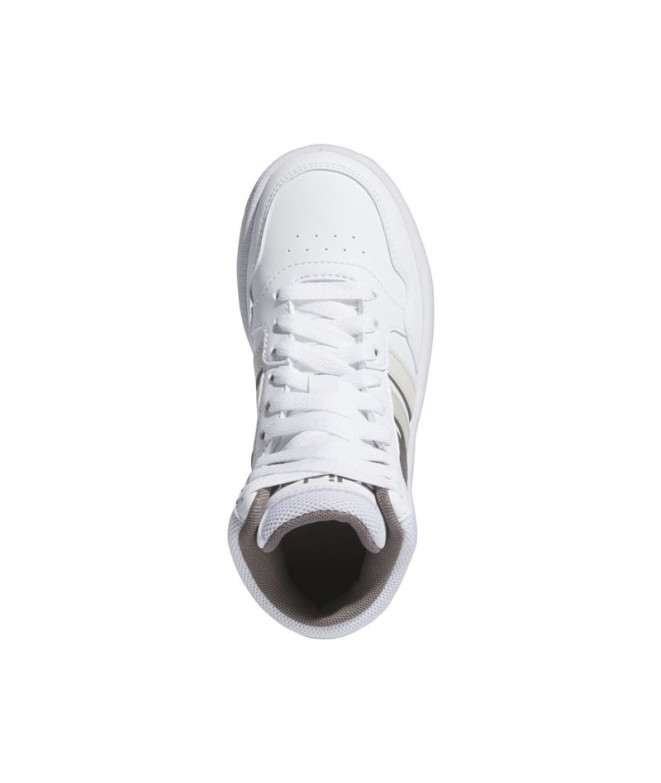 Sapatilhas adidas Hoops Mid 3.0 Infantil Branco