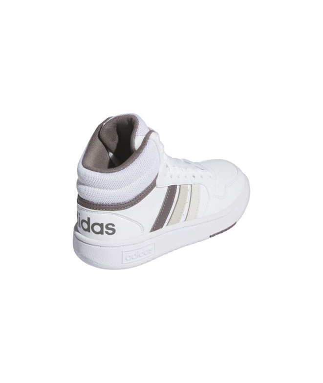 Sapatilhas adidas Hoops Mid 3.0 Infantil Branco