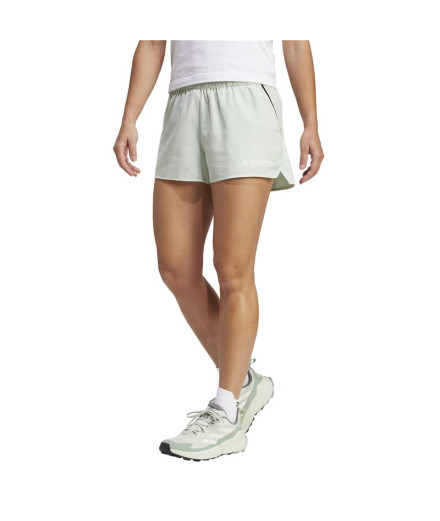 Pantalons de Trail adidas Mt Light Sh Femme Vert 2