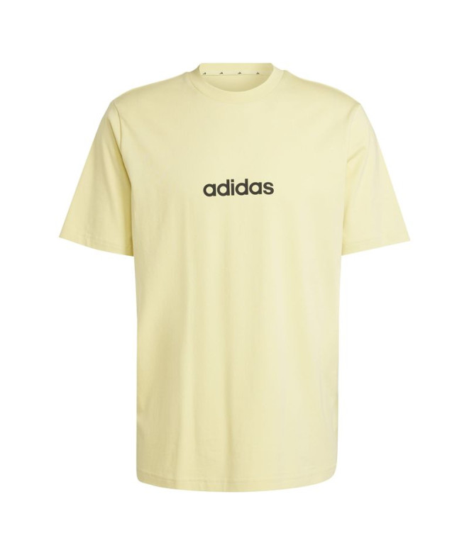 Camiseta adidas Lin Sj Hombre Amarillo