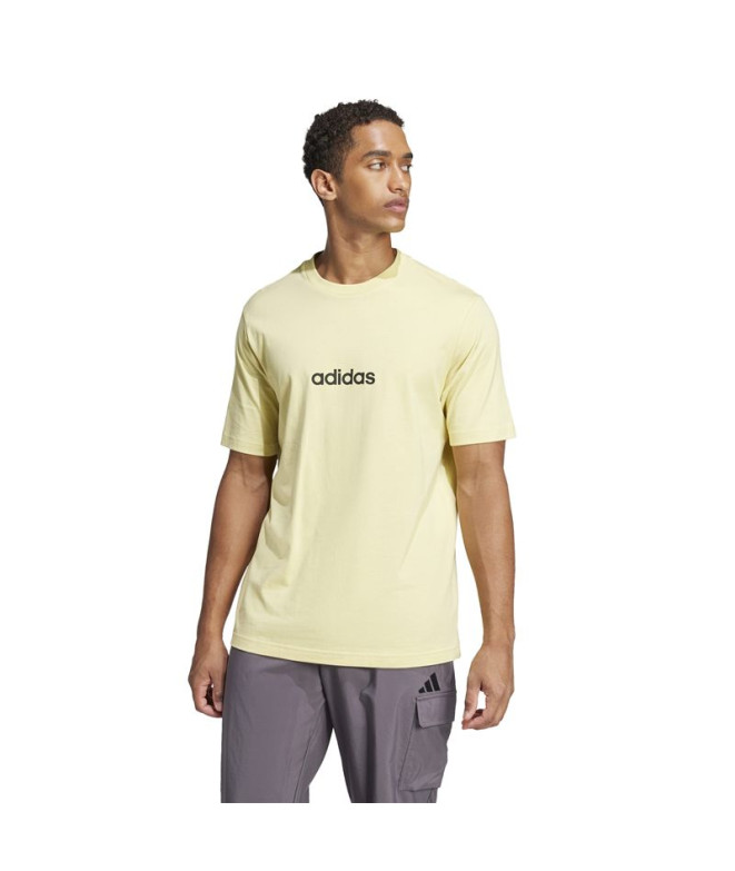 Camiseta adidas Lin Sj Homem Amarelo
