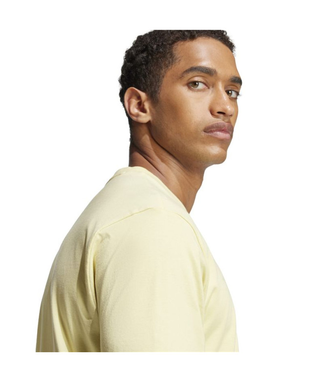T-shirt adidas Lin Sj Homme Jaune