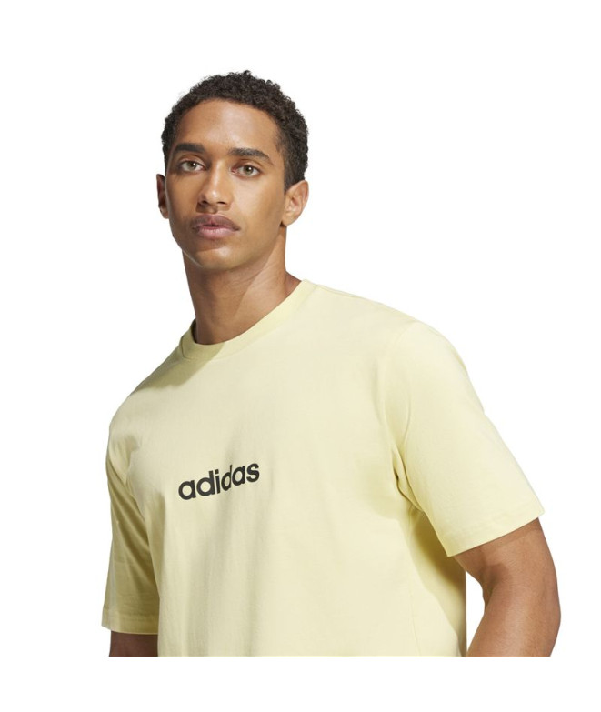 T-shirt adidas Lin Sj Homme Jaune