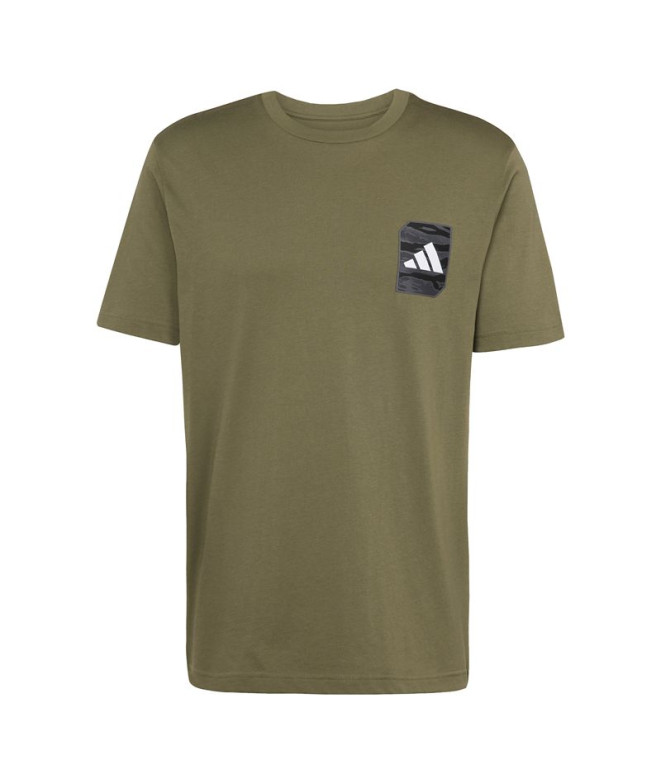 Camiseta adidas Camo Wv Hombre Verde Oscuro