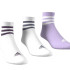 Meias adidas 3Bandas C Spw Mid 3P Infantil Branco / Branco / Cirpol
