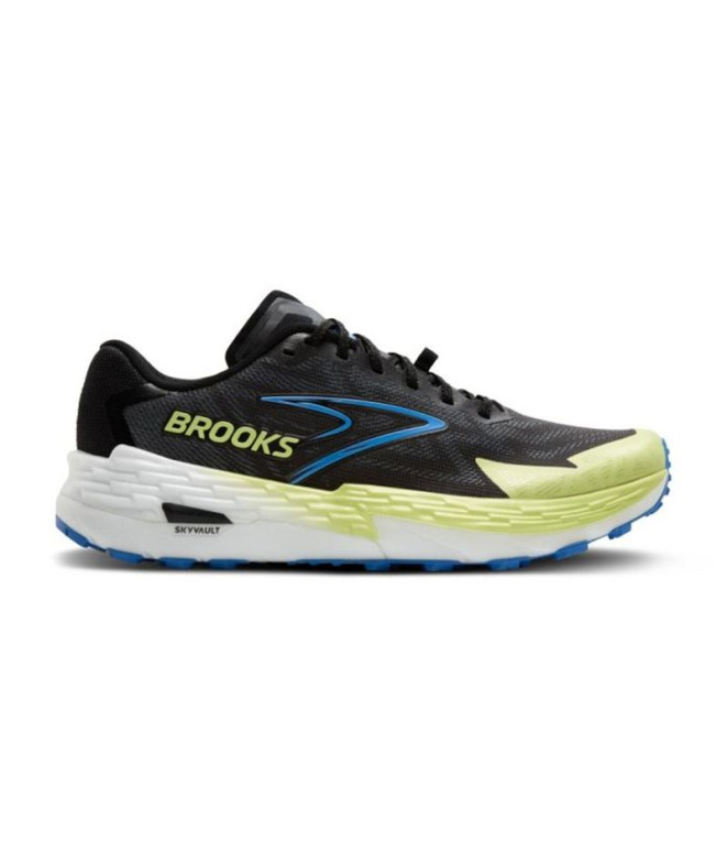Zapatillas de Running Brooks Catamount 4 Hombre Negro/Lima/Azul