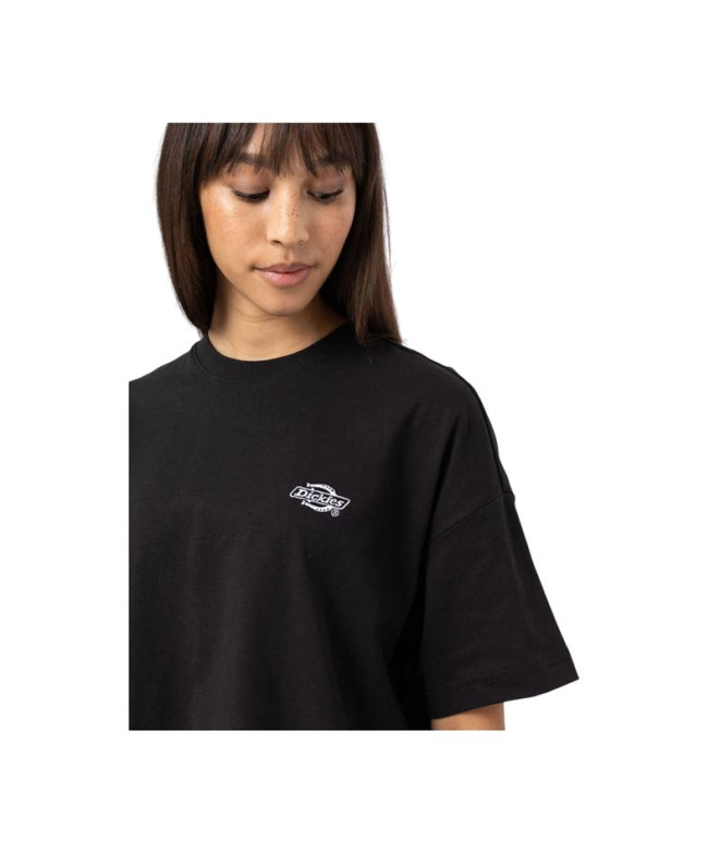 T-shirt Dickies Summerdale Femme Noir