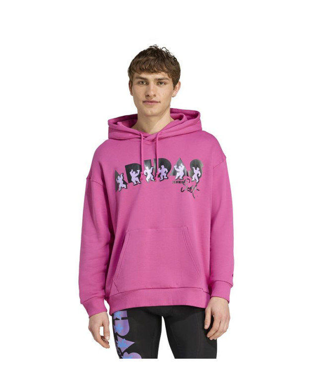 Moletom de Fitness adidas Js Hoody Homem Fucsia