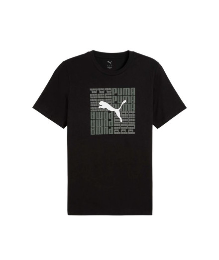Camiseta Puma Graphic Box Negro Hombre