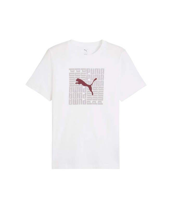 T-shirt Puma Graphic Box Blanc Homme
