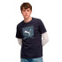 Camiseta Puma Graphic Box Azul Marinho, Homem