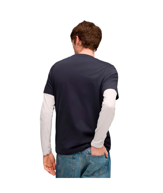 Camiseta Puma Graphic Box Azul Marinho, Homem