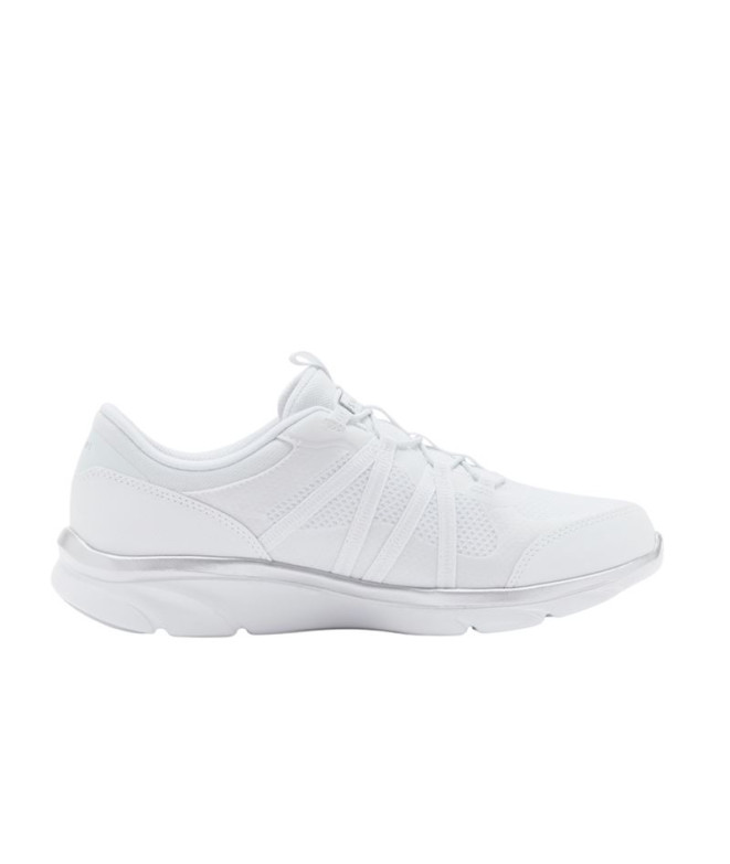 Zapatillas Skechers D'Lux Comfort - Surreal Mujer Blanco-Silver