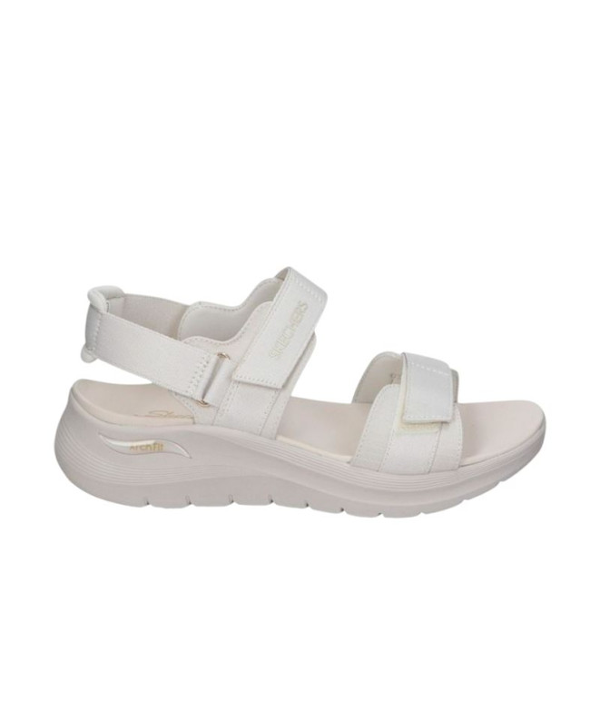 Sandalias Skechers Arch Fit 2,0 - Go-Ge Mujer Off Blanco Webbing