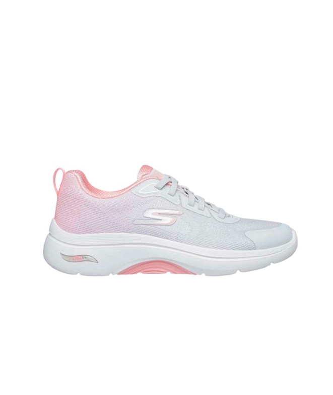 Zapatillas Skechers Go Walk Arch Fit 2,0 Mujer Natural /Light Rosa Trim