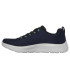 Chaussures Skechers Go Walk Flex Bleu Marine et Citron Texti Homme