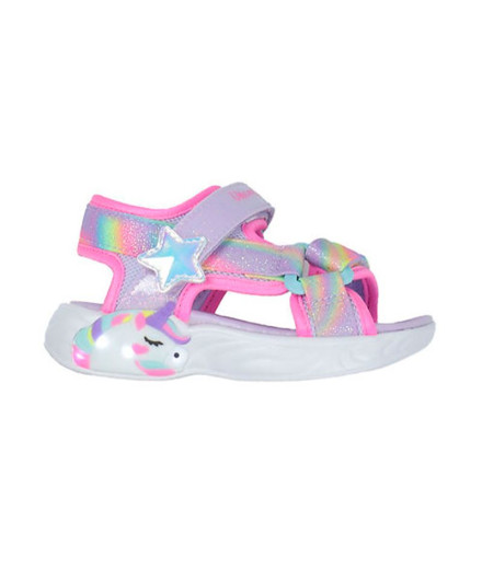Sandálias Skechers Unicorn Dreams Menina Lavanda/Rosa