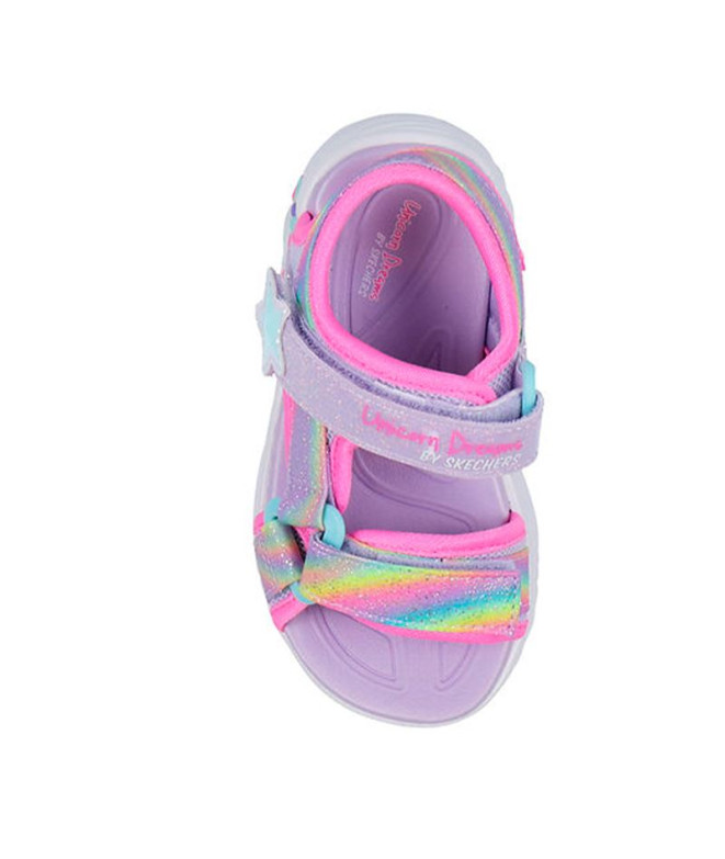 Sandálias Skechers Unicorn Dreams Menina...