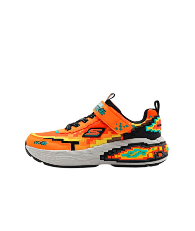Sapatilhas Skechers Mega-Craft 4K Menino Laranja