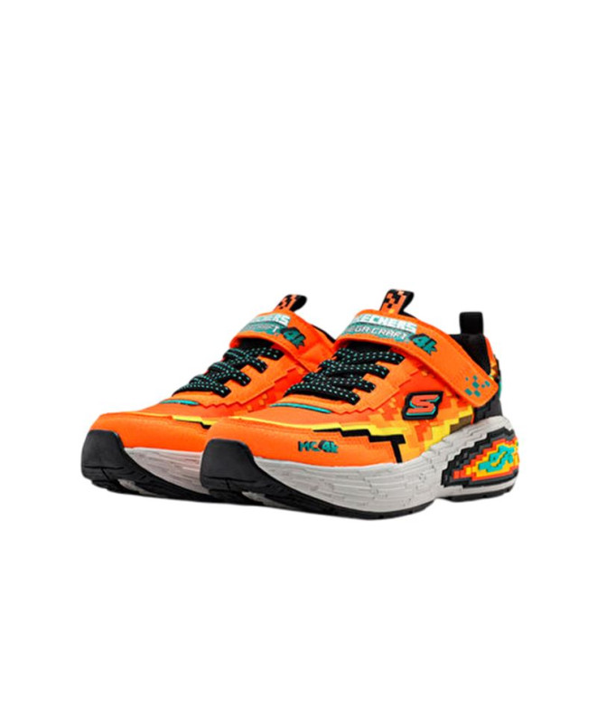 Sapatilhas Skechers Mega-Craft 4K Menino Laranja