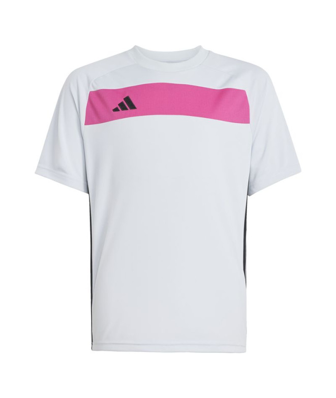 Camiseta de Futebol adidas Tiro Es Jsy Infantil Cinza
