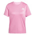 Camiseta de Fitness adidas We 3Bandas Crew Mulher Rosa