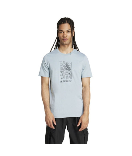 T-shirt de Montagne adidas Wild Homme Rose 2