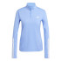 Sweat de Fitness adidas Hyglm 1/4Zip Femme Bleu