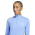 Sweat de Fitness adidas Hyglm 1/4Zip Femme Bleu