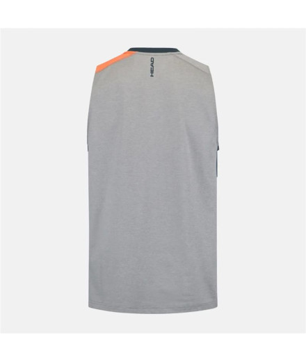 T-shirt de Pádel Head Padel Tank Haut Homme gris/orange 2